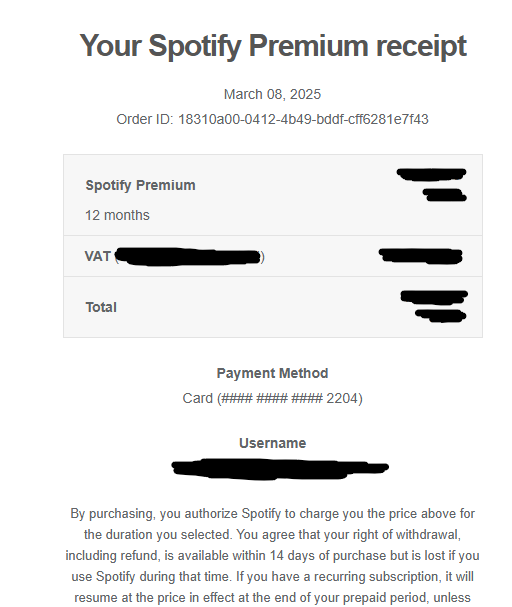 Spotify Premium (12 Months)